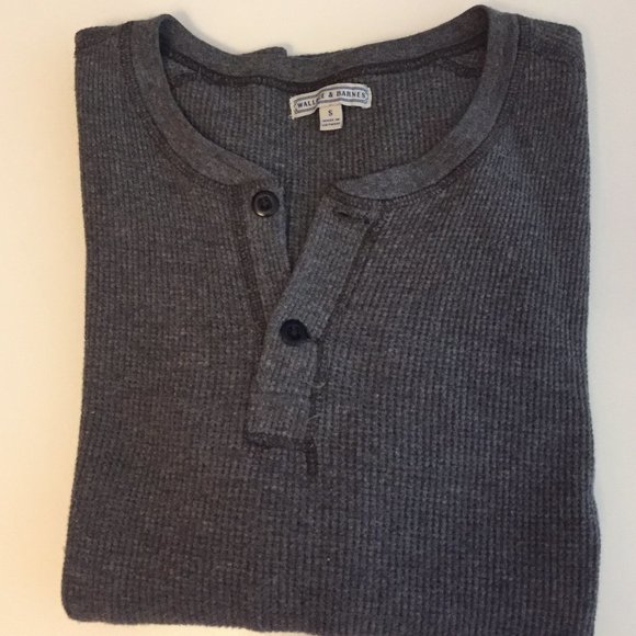 Wallace & Barnes (J.Crew) Charcoal Henley - Picture 1 of 3
